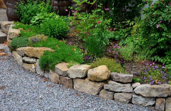 Stone Border Installation