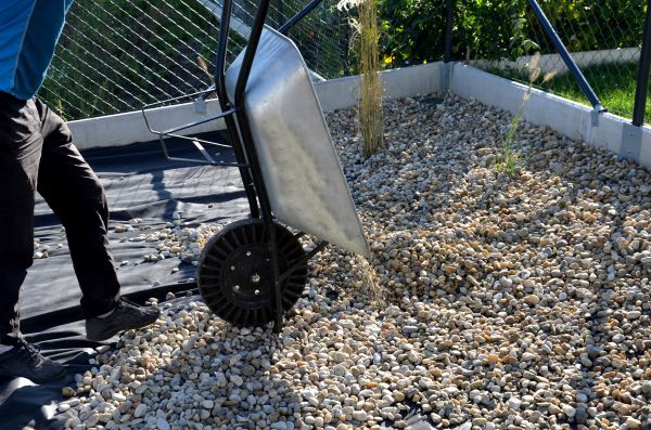 Pea Gravel Application